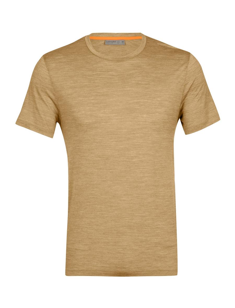 Koszulki Icebreaker Merino Sphere II Krótkie Sleeve Męskie Khaki | PL 1795BEXC